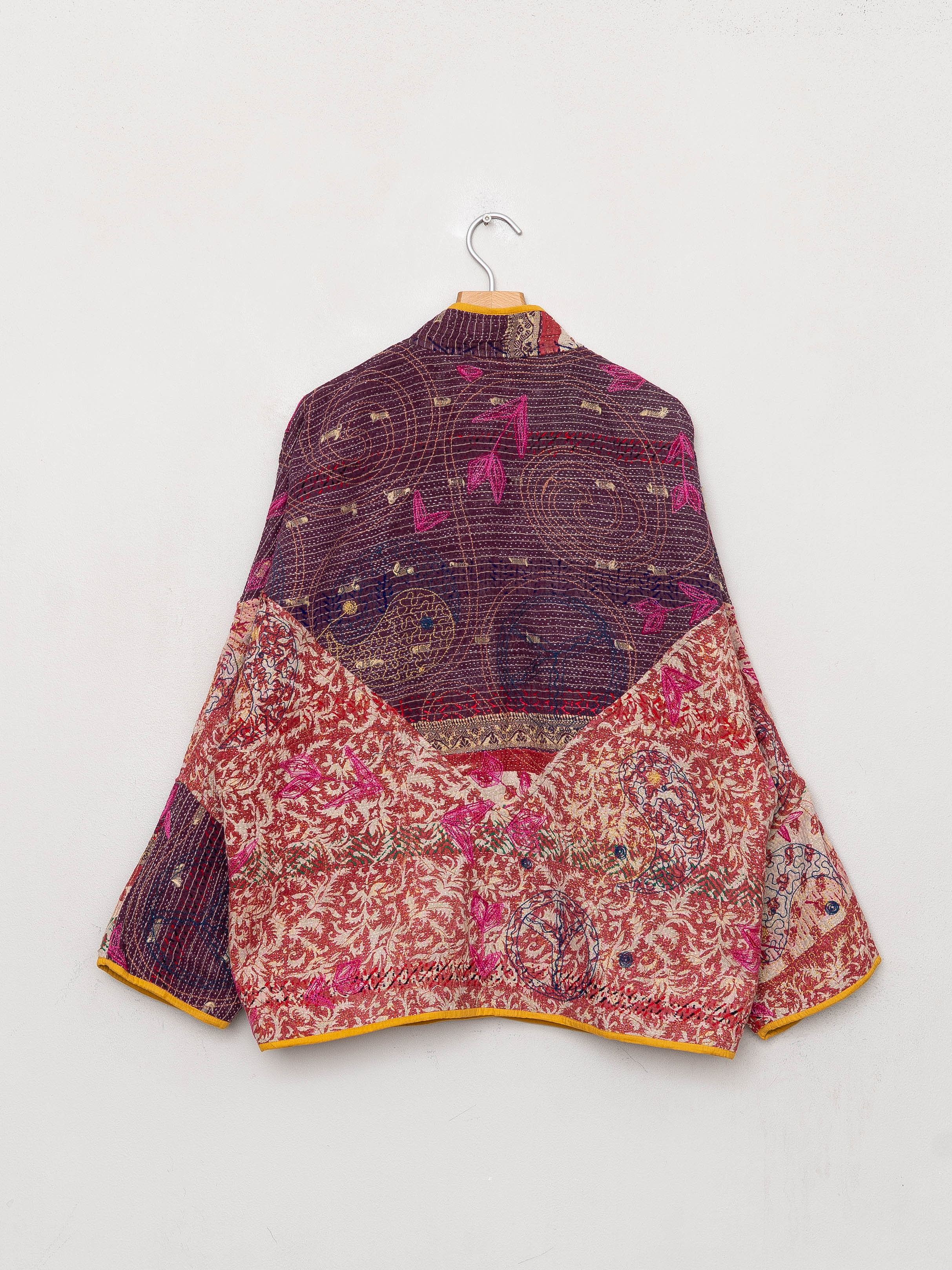 The Ladhiya Quilted Suzani Kantha Jacket