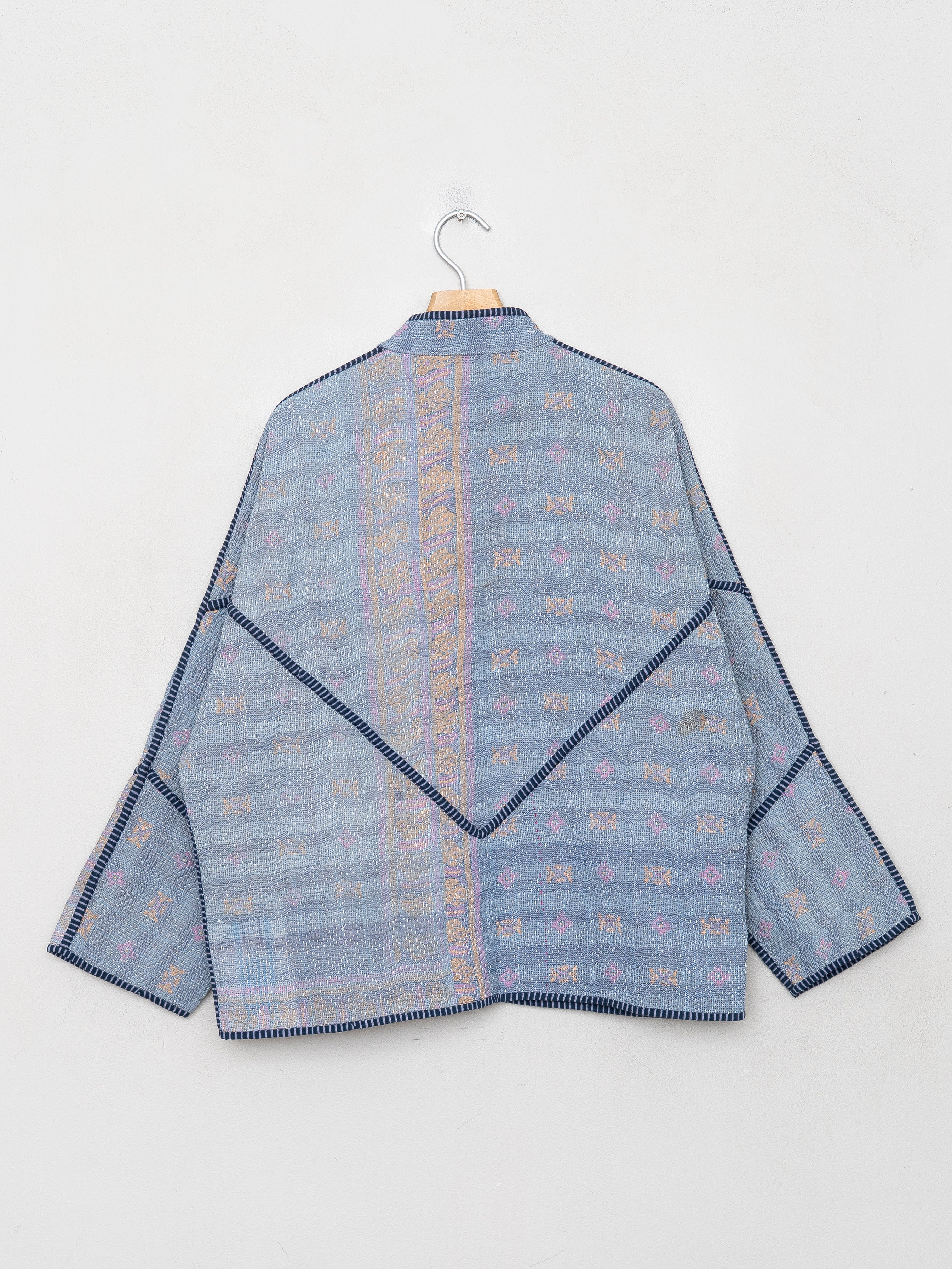 The Ladhiya Quilted Patchwork Kantha Jacket
