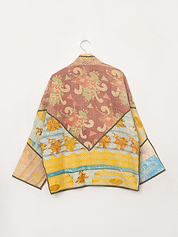 The Ladhiya Quilted Patchwork Kantha Jacket