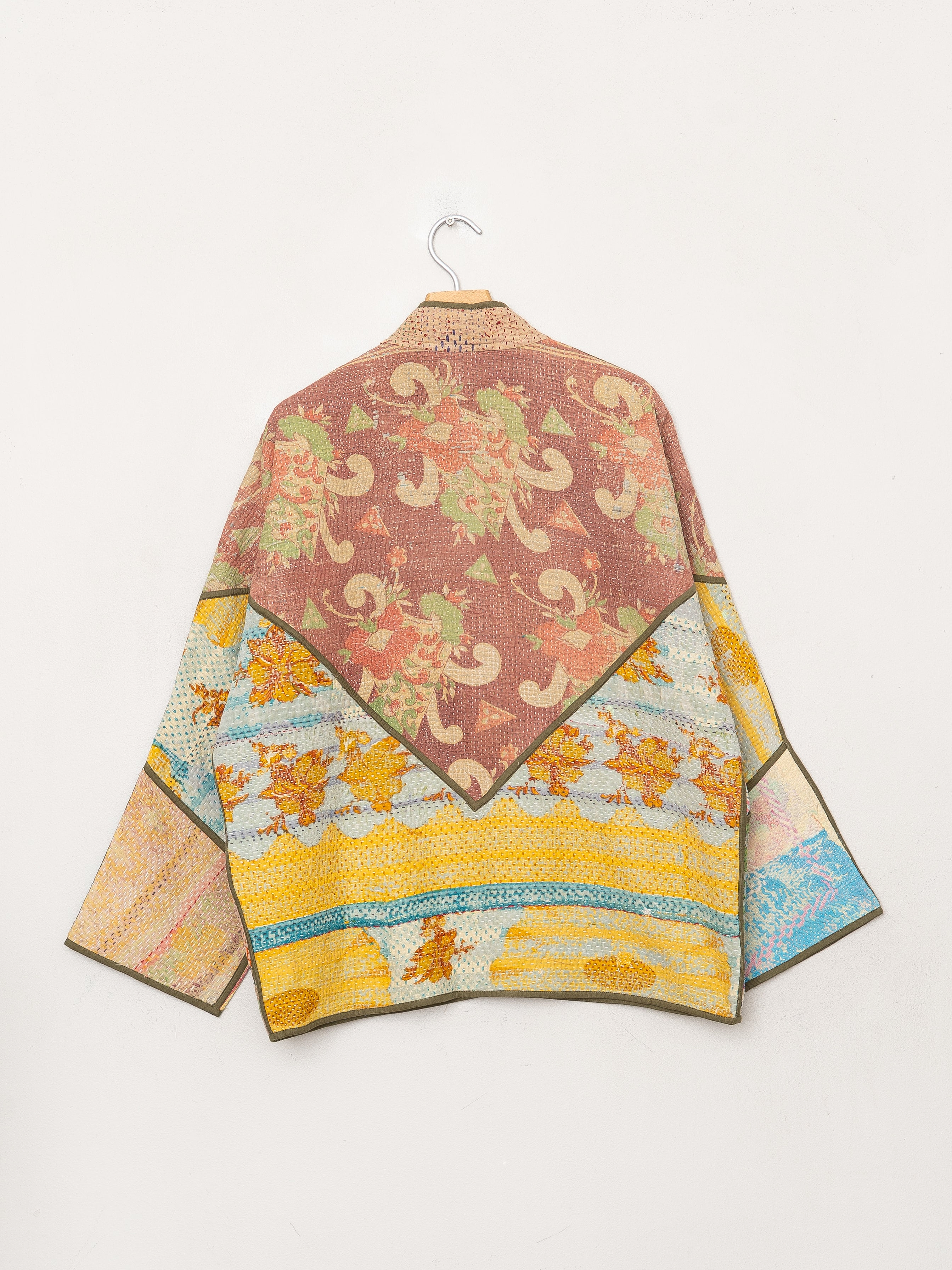 The Ladhiya Quilted Patchwork Kantha Jacket
