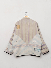 The Ladhiya Quilted Patchwork Kantha Jacket
