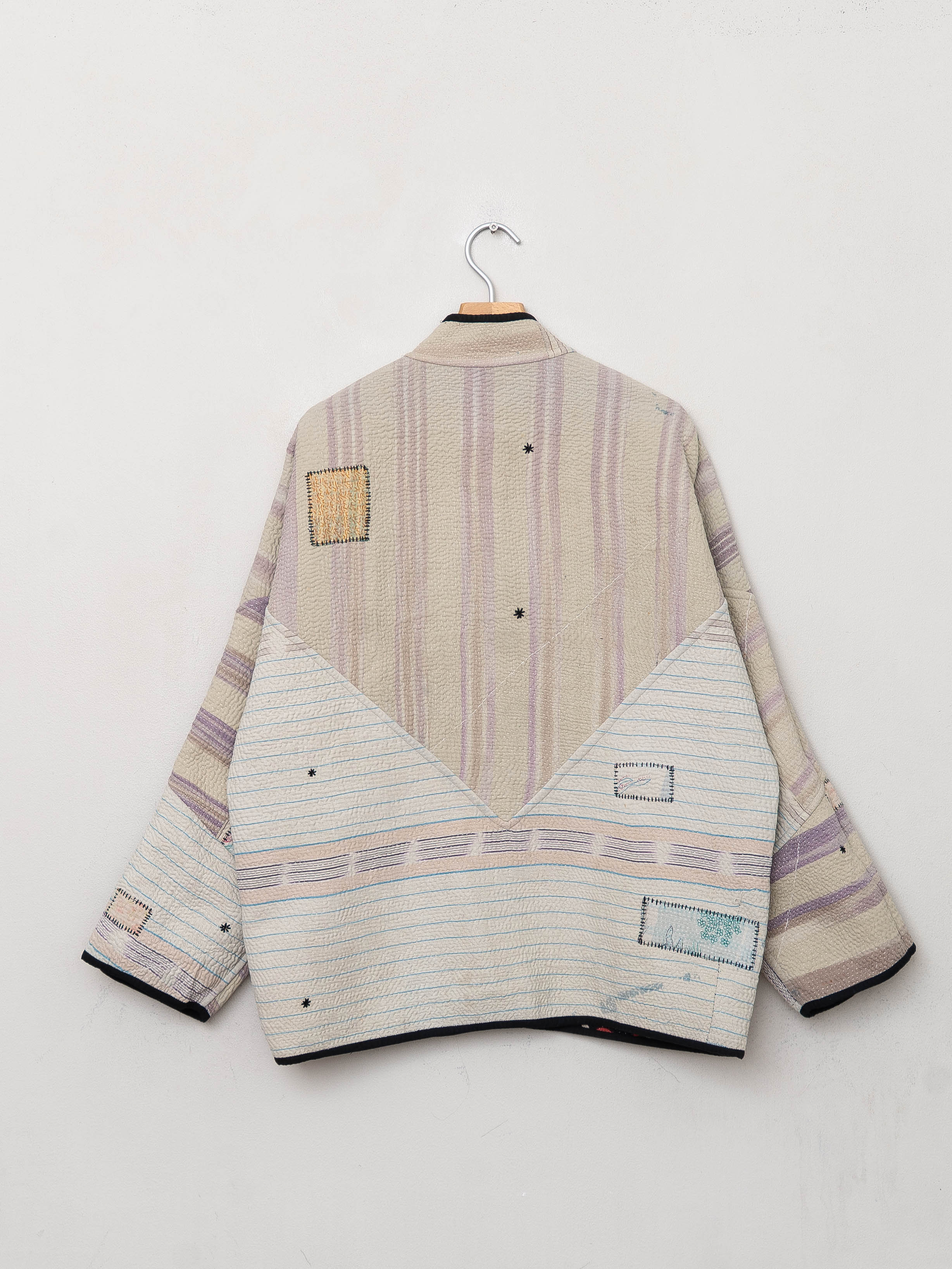 The Ladhiya Quilted Patchwork Kantha Jacket