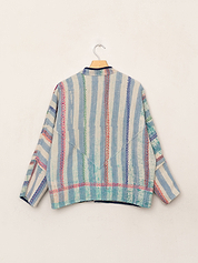 The Ladhiya Petite Quilted Patchwork Kantha Jacket