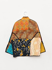 The Ladhiya Quilted Patchwork Kantha Jacket