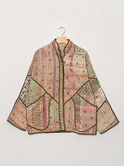 The Ladhiya Quilted Patchwork Kantha Jacket Wholesale