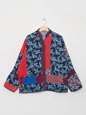 The Ladhiya Quilted Patchwork Kantha Jacket