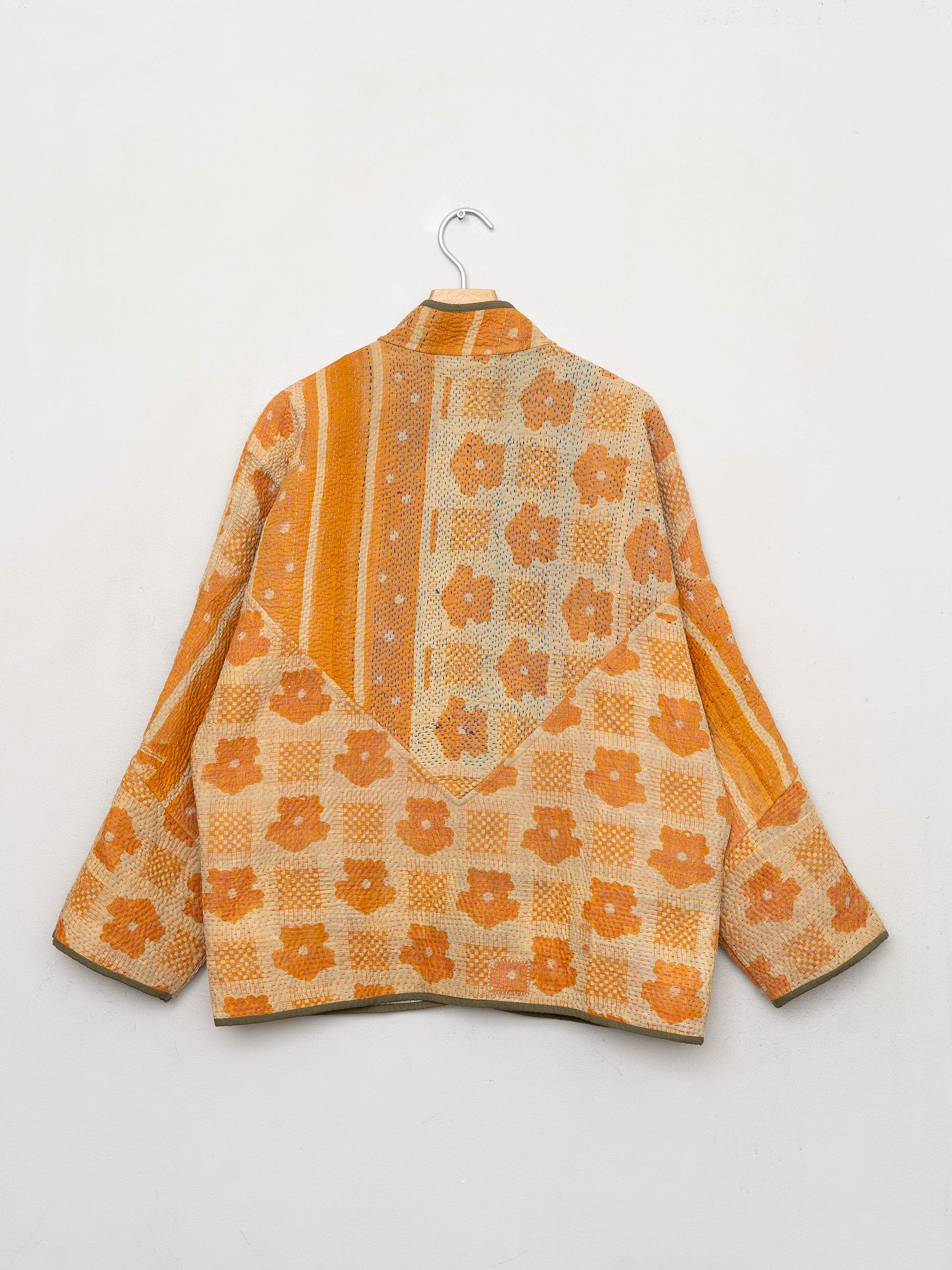 The Ladhiya Quilted Patchwork Kantha Jacket