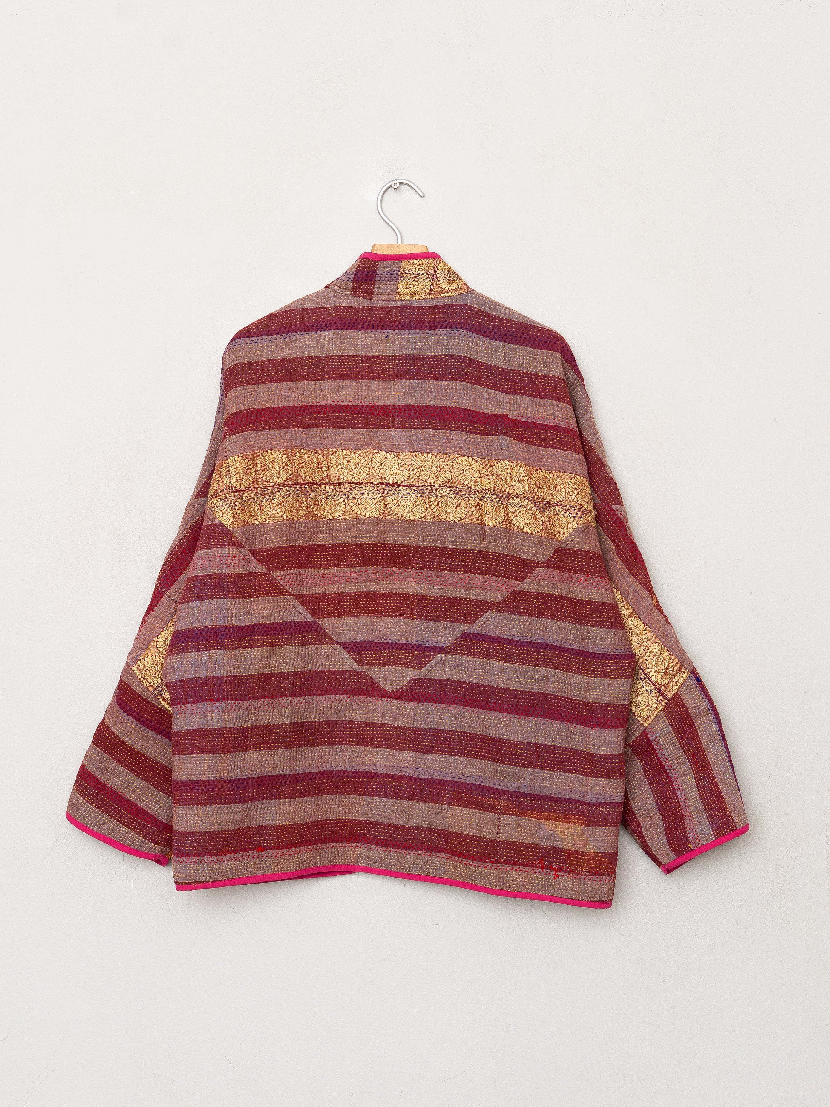 The Ladhiya Quilted Patchwork Kantha Jacket
