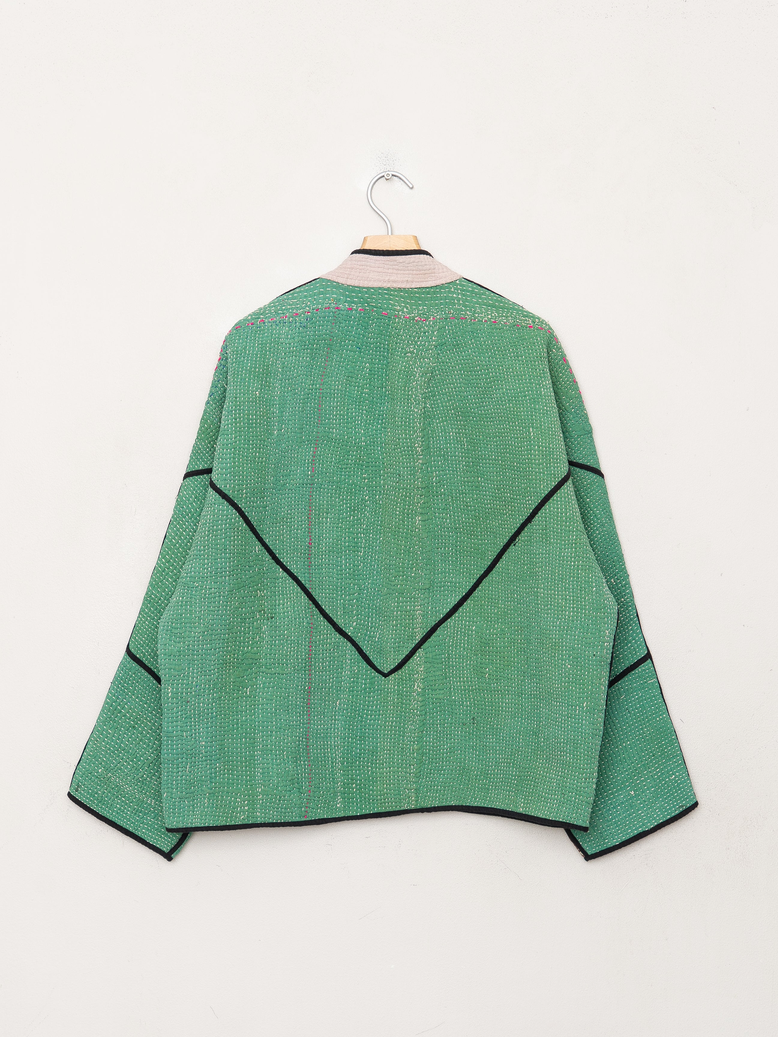 The Ladhiya Quilted Patchwork Kantha Jacket