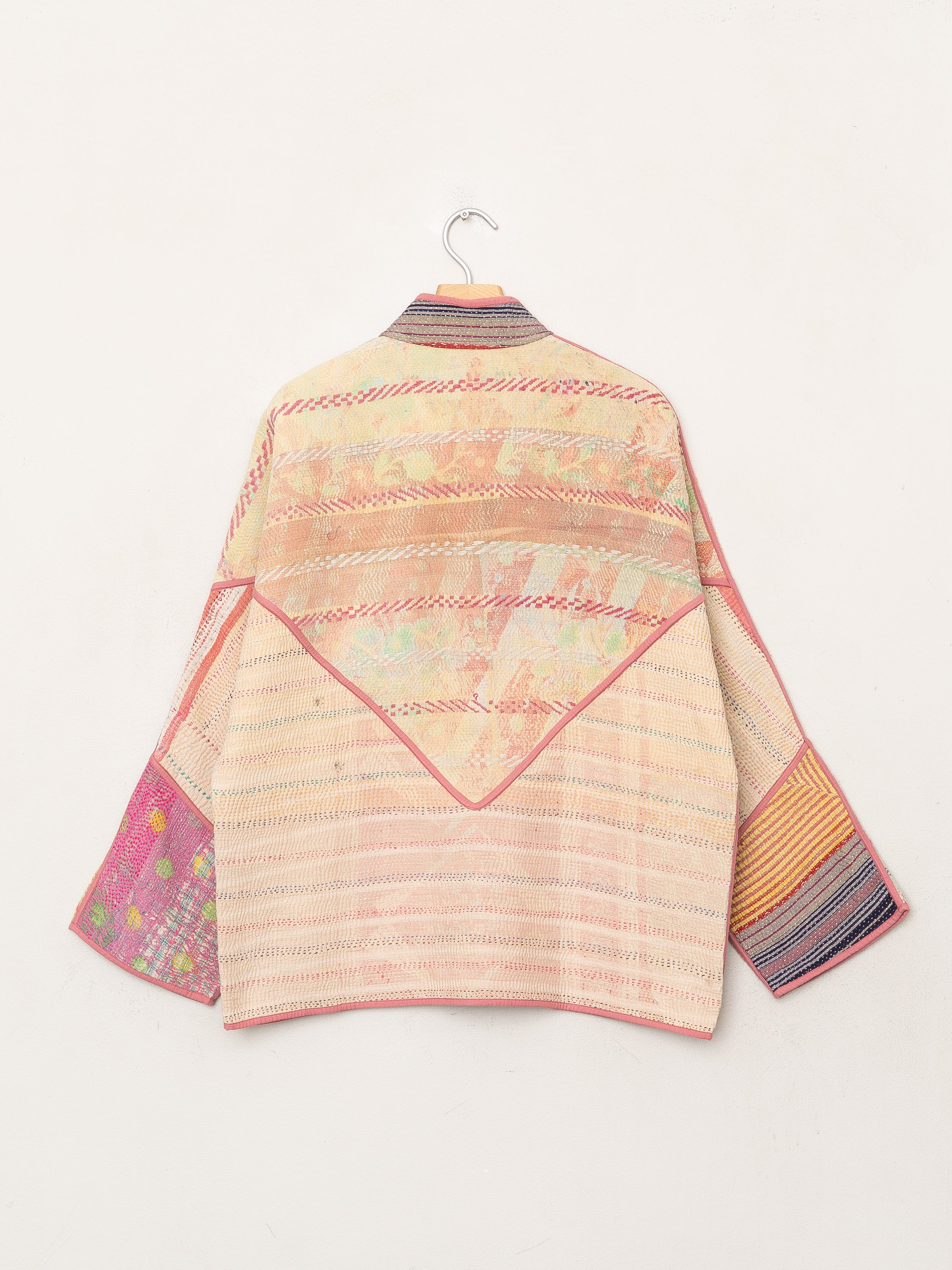The Ladhiya Quilted Patchwork Kantha Jacket