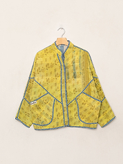 The Ladhiya Petite Quilted Patchwork Kantha Jacket