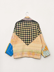 The Ladhiya Quilted Patchwork Kantha Jacket