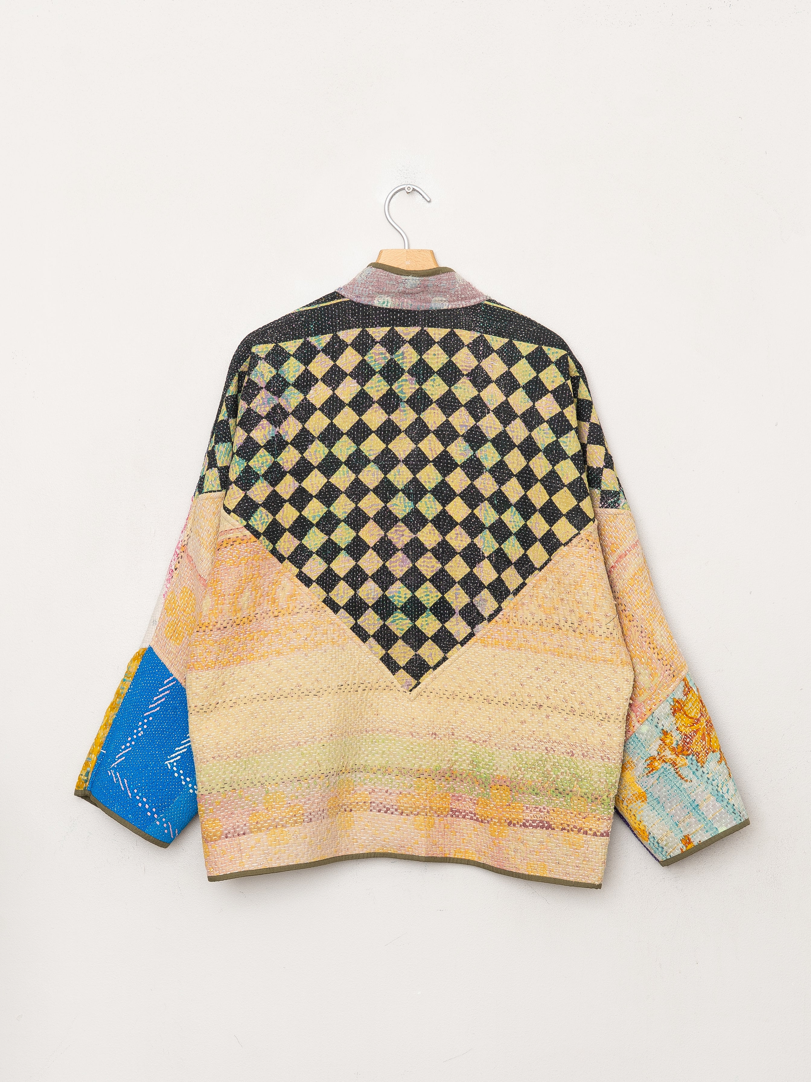 The Ladhiya Quilted Patchwork Kantha Jacket