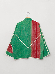 The Ladhiya Quilted Patchwork Kantha Jacket