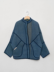 The Ishani Quilted Patchwork Kantha Jacket