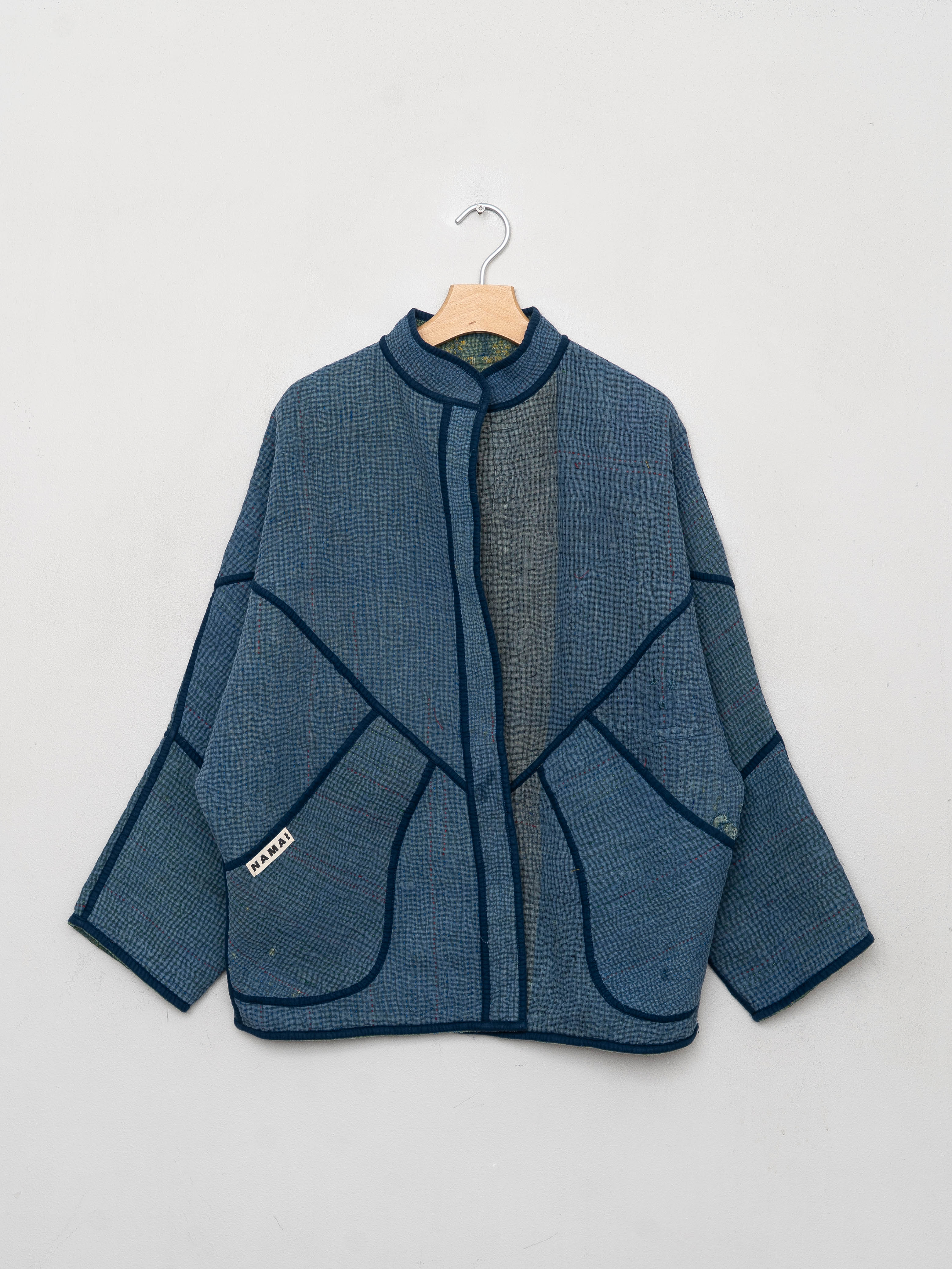 The Ishani Quilted Patchwork Kantha Jacket