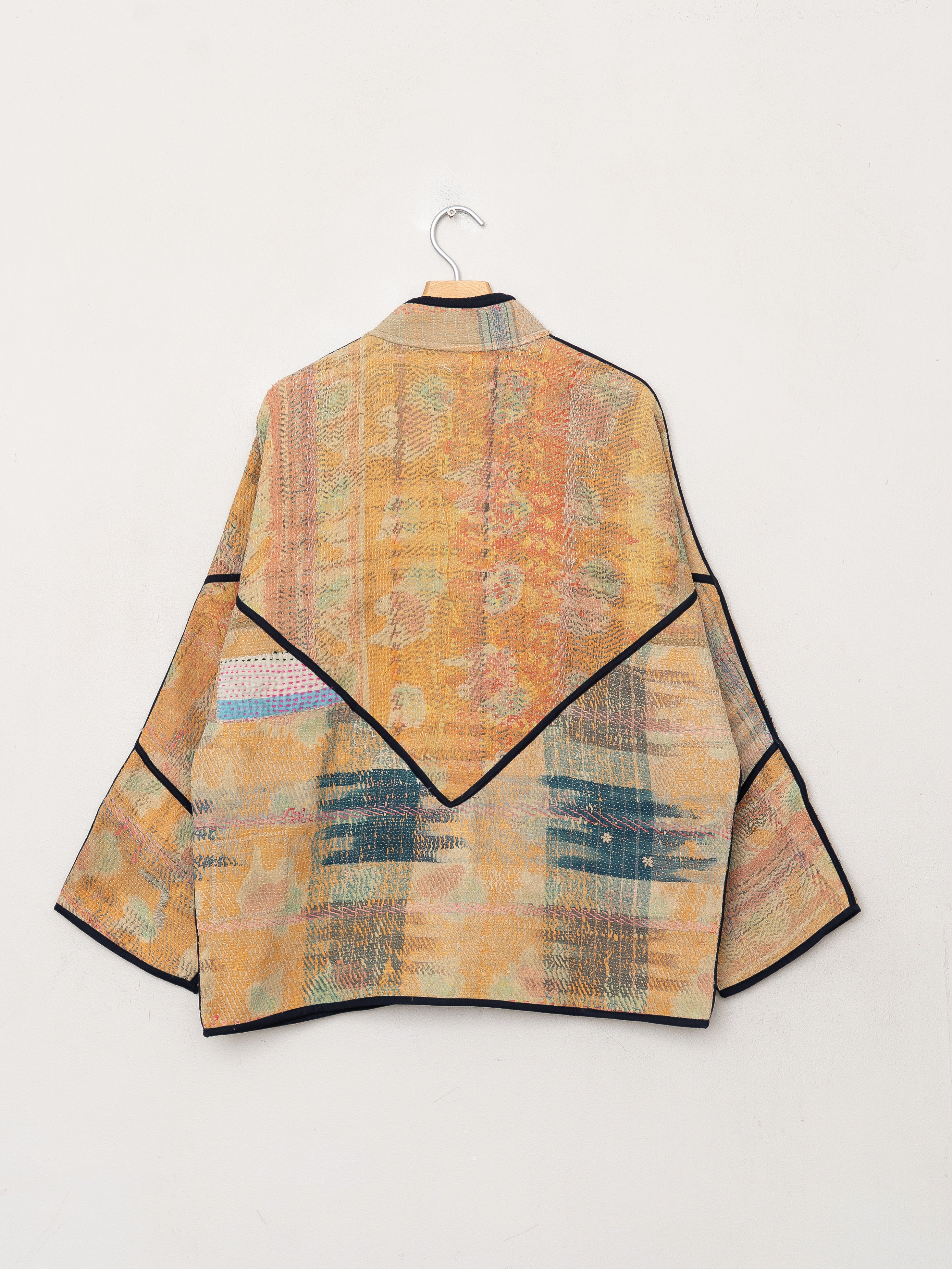 The Ladhiya Quilted Patchwork Kantha Jacket
