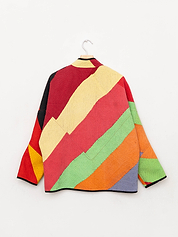 The Ladhiya Quilted Patchwork Kantha Jacket