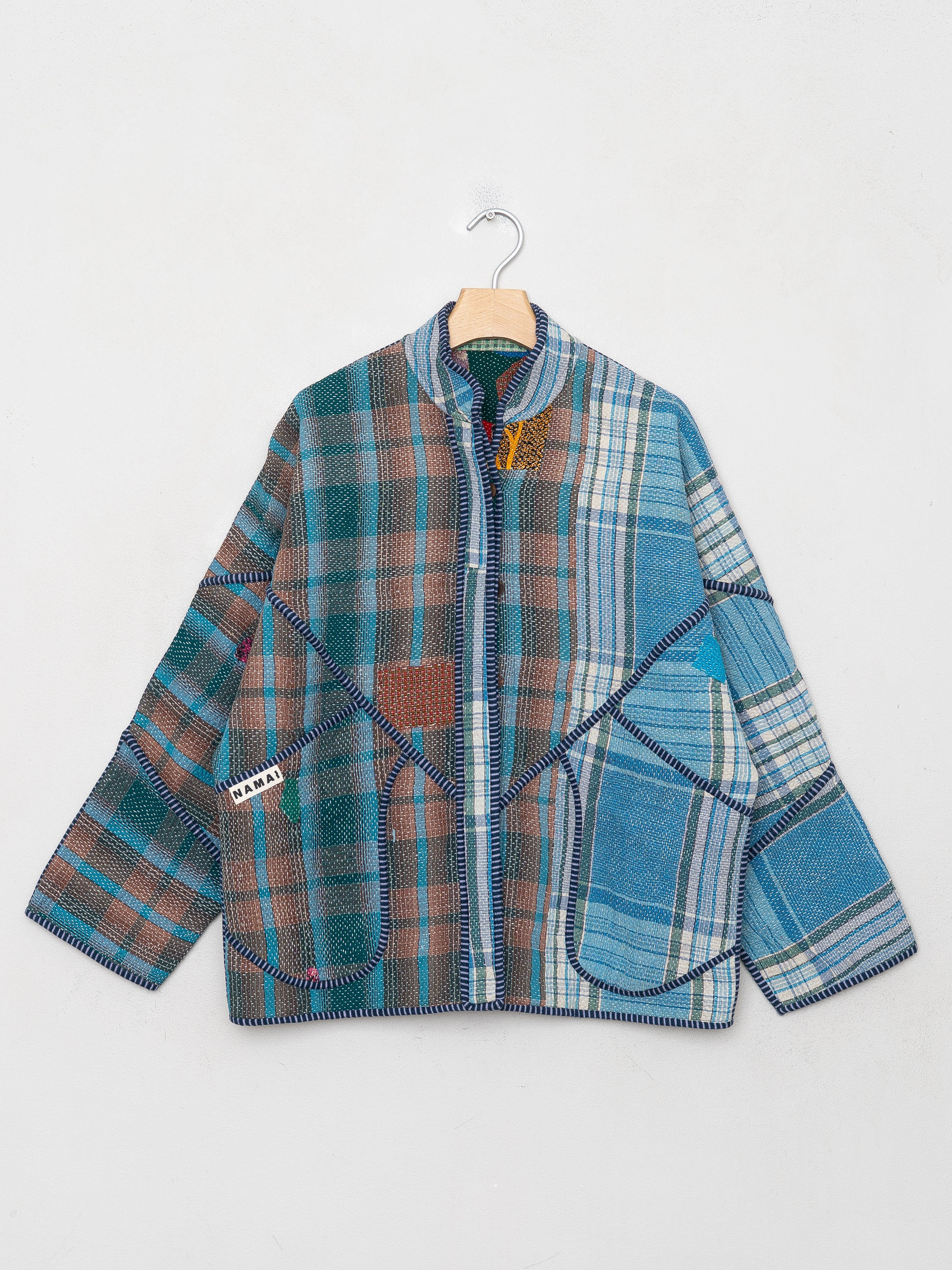 The Ladhiya Quilted Patchwork Kantha Jacket