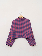 The Kaira Cropped Suzani Quilted Kantha Jacket