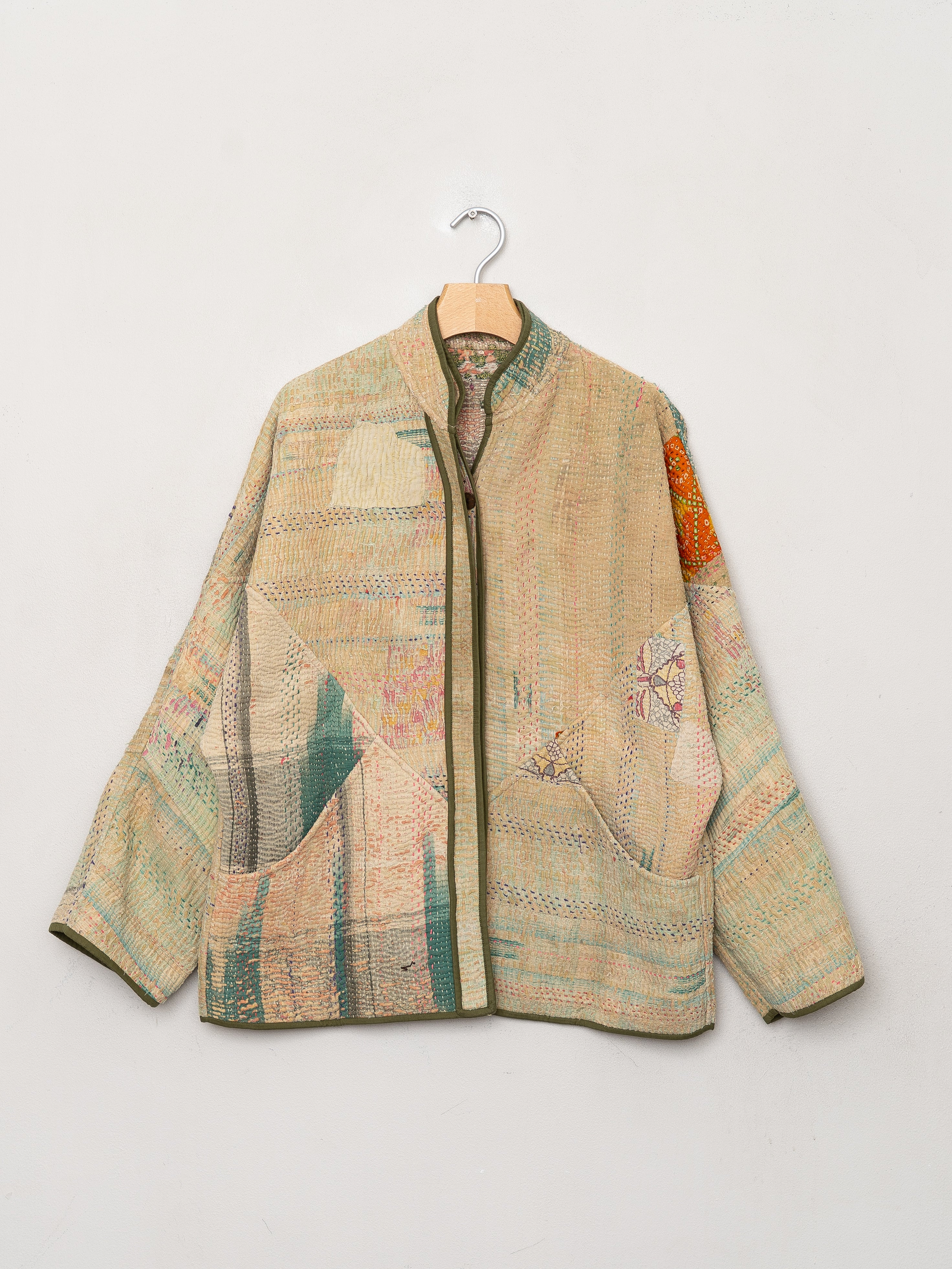 The Ladhiya Quilted Patchwork Kantha Jacket Wholesale
