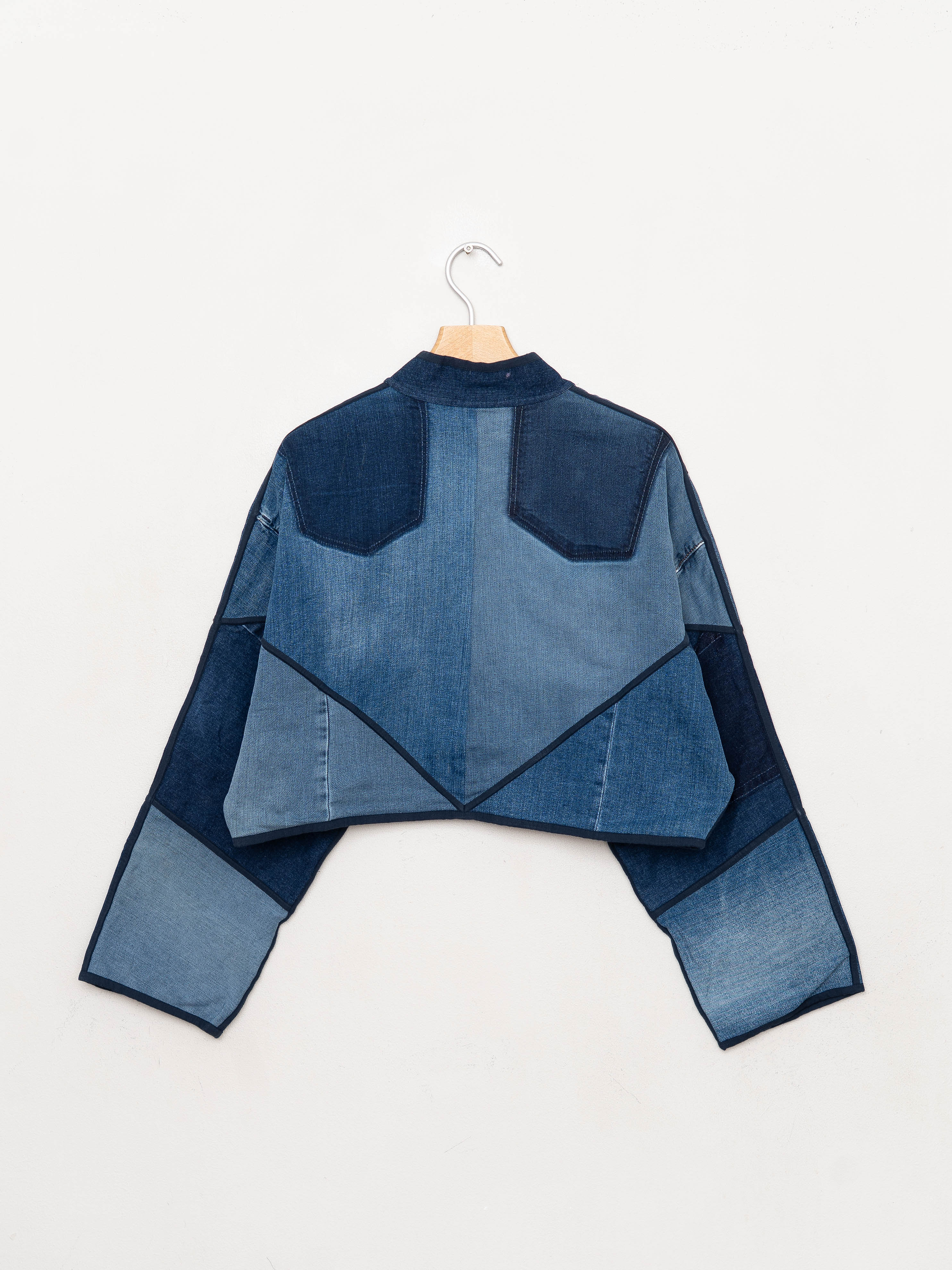 The Kaira Cropped Denim Jacket - Medium
