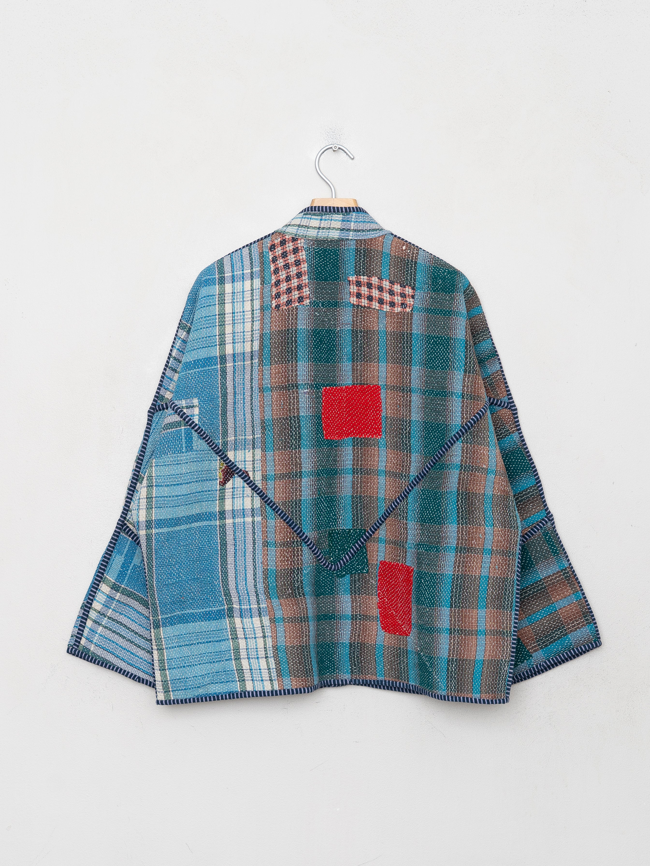 The Ladhiya Quilted Patchwork Kantha Jacket