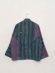 The Ladhiya Quilted Indigo Kantha Jacket
