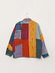 The Ladhiya Quilted Patchwork Kantha Jacket