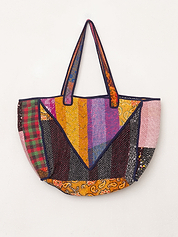 The Raksa Quilted Kantha Bag