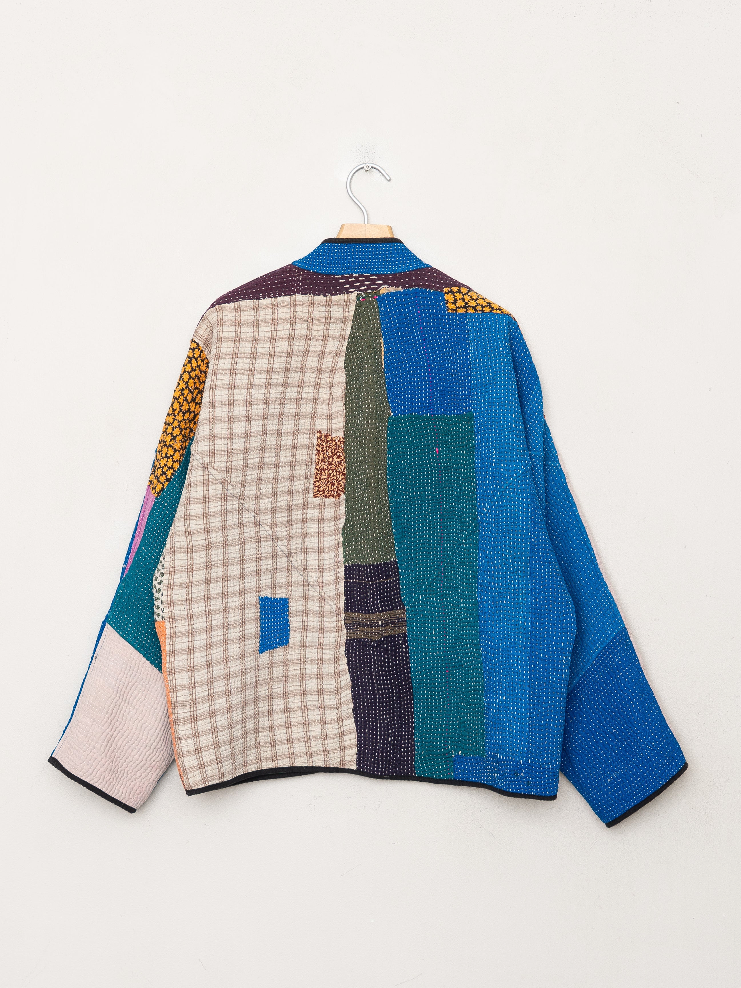 The Ladhiya Quilted Patchwork Kantha Jacket