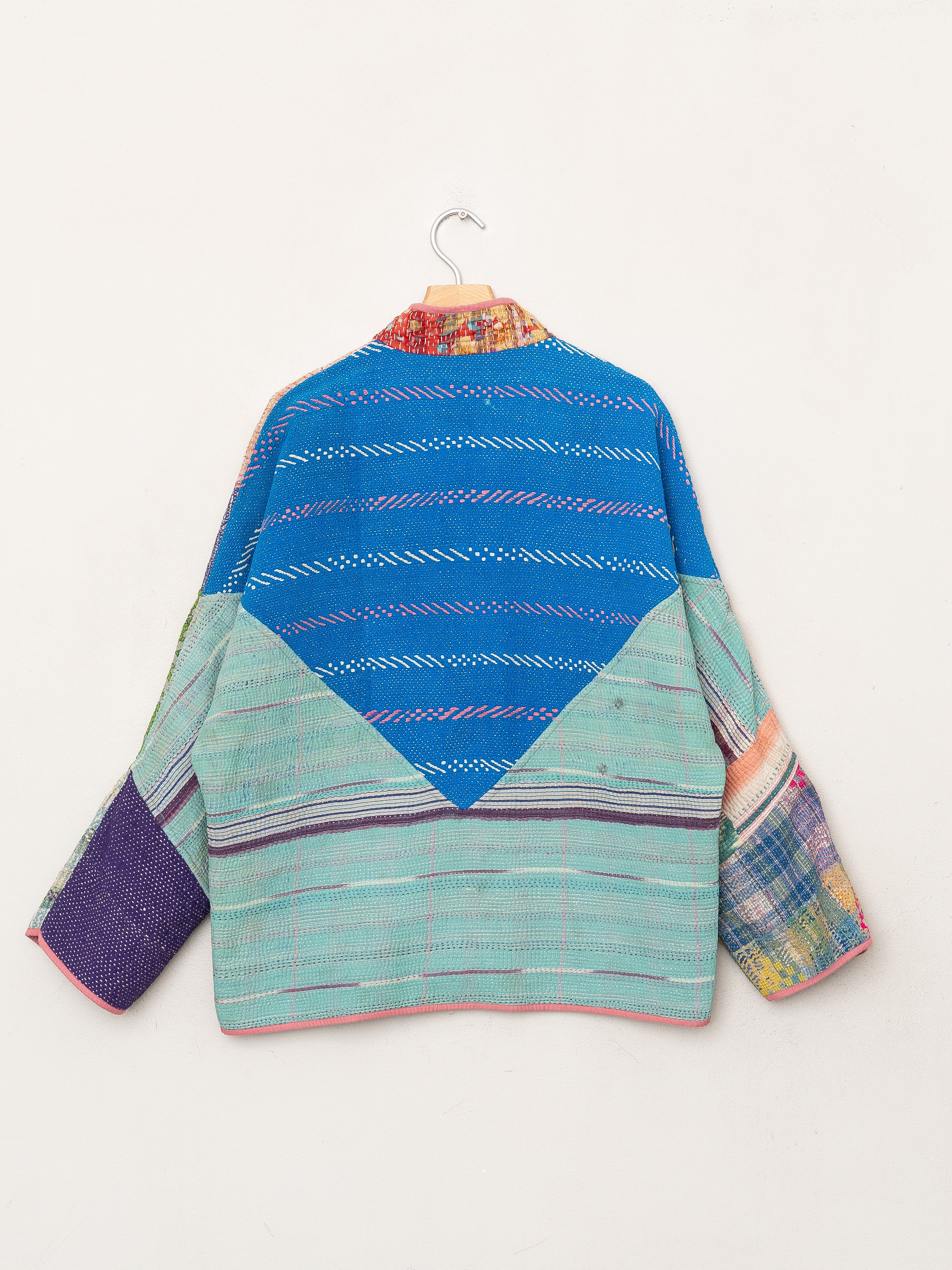 The Ladhiya Quilted Patchwork Kantha Jacket
