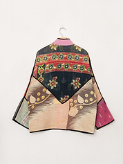 The Ladhiya Quilted Patchwork Kantha Jacket