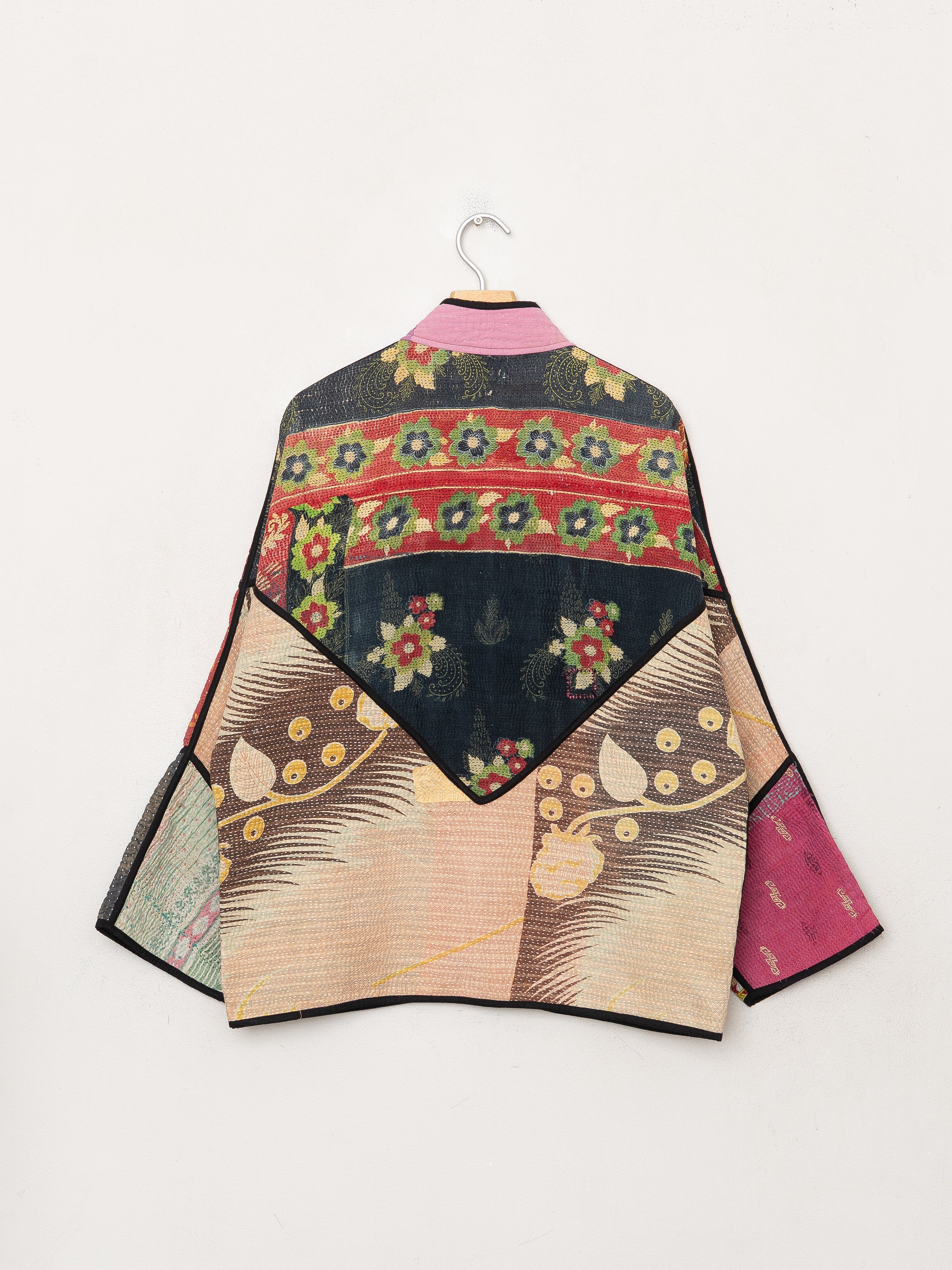 The Ladhiya Quilted Patchwork Kantha Jacket