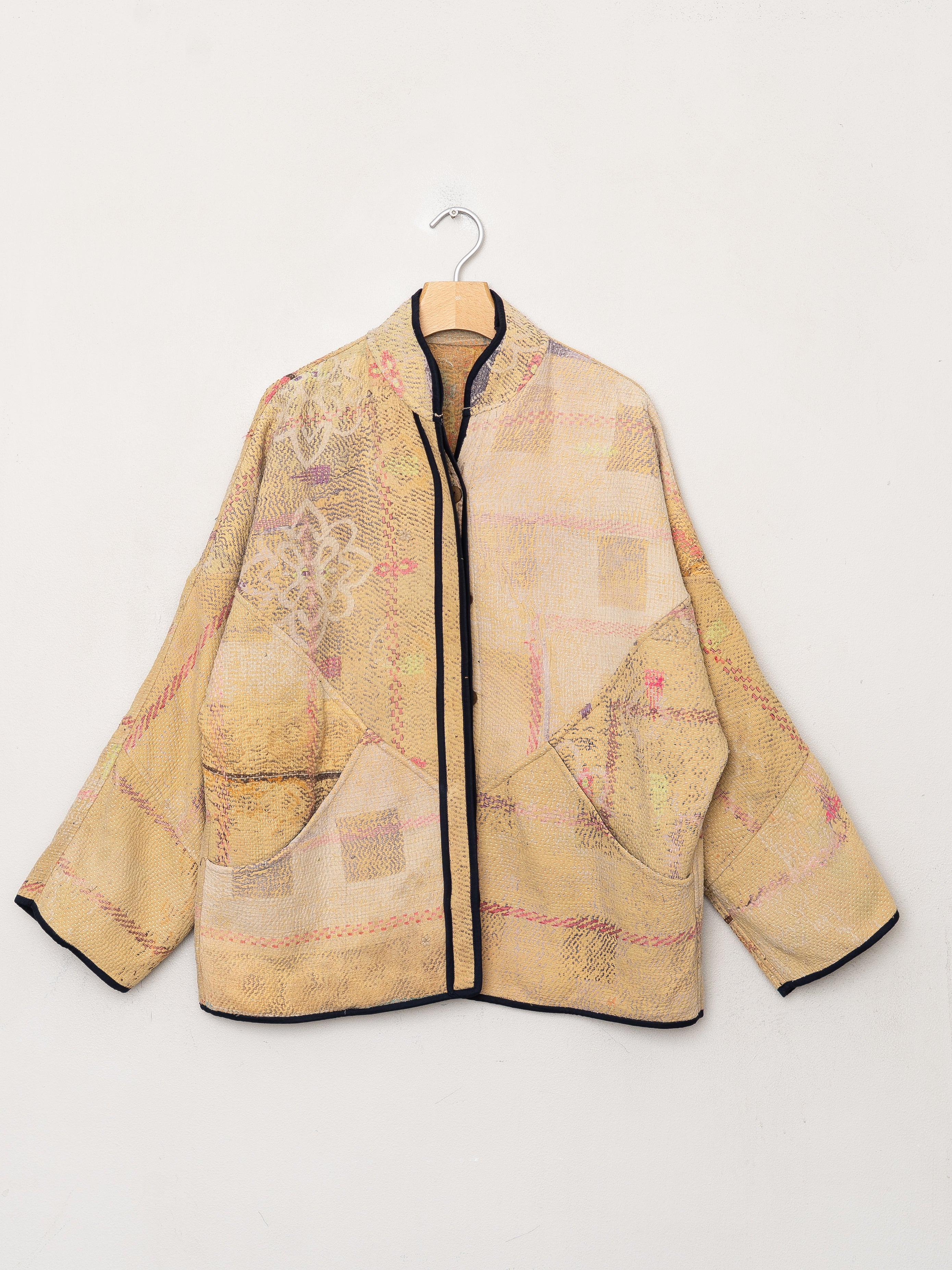 The Ladhiya Quilted Patchwork Kantha Jacket