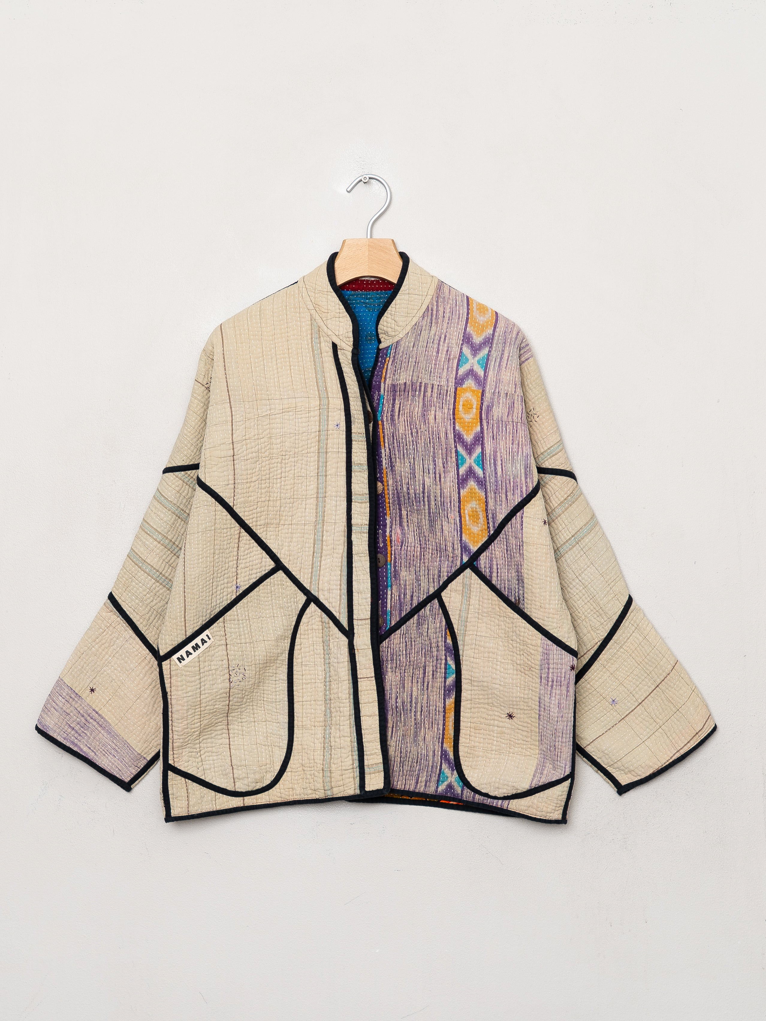 The Ladhiya Quilted Patchwork Kantha Jacket