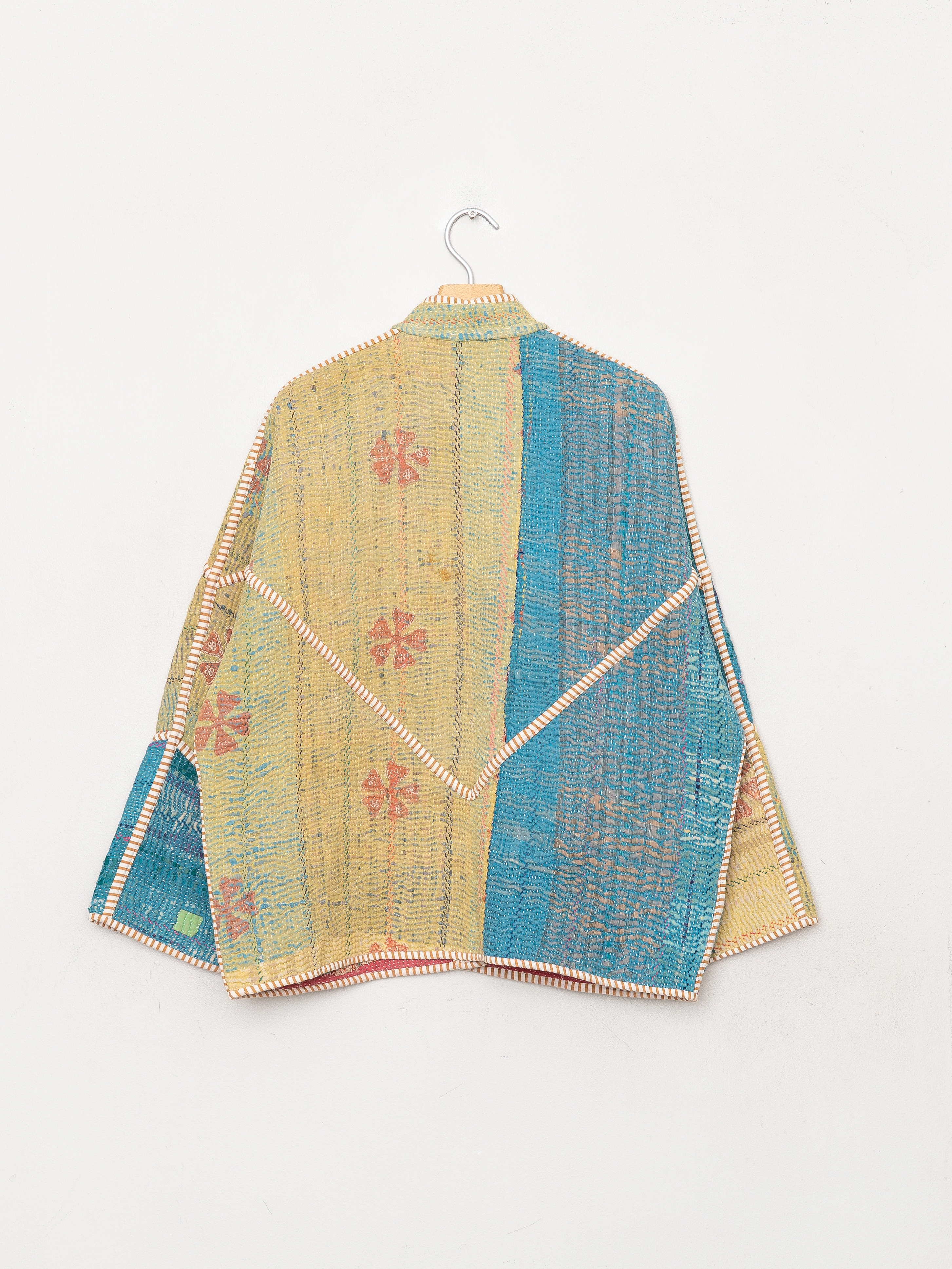 The Ladhiya Quilted Patchwork Kantha Jacket