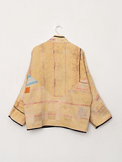 The Ladhiya Quilted Patchwork Kantha Jacket