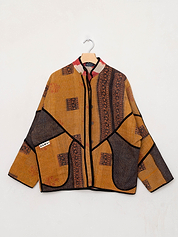 The Ladhiya Quilted Patchwork Kantha Jacket