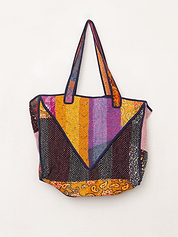 The Raksa Quilted Kantha Bag