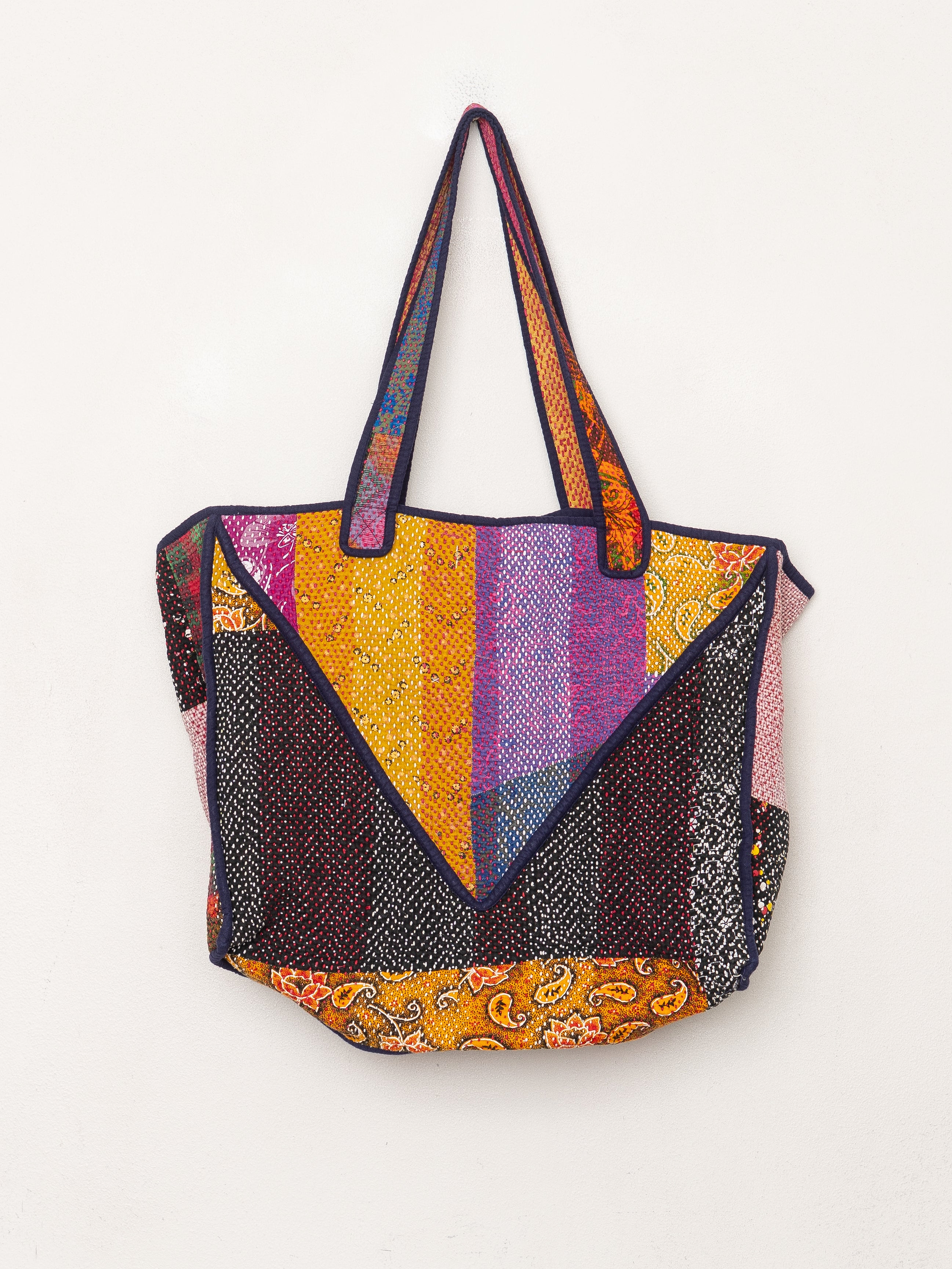 The Raksa Quilted Kantha Bag