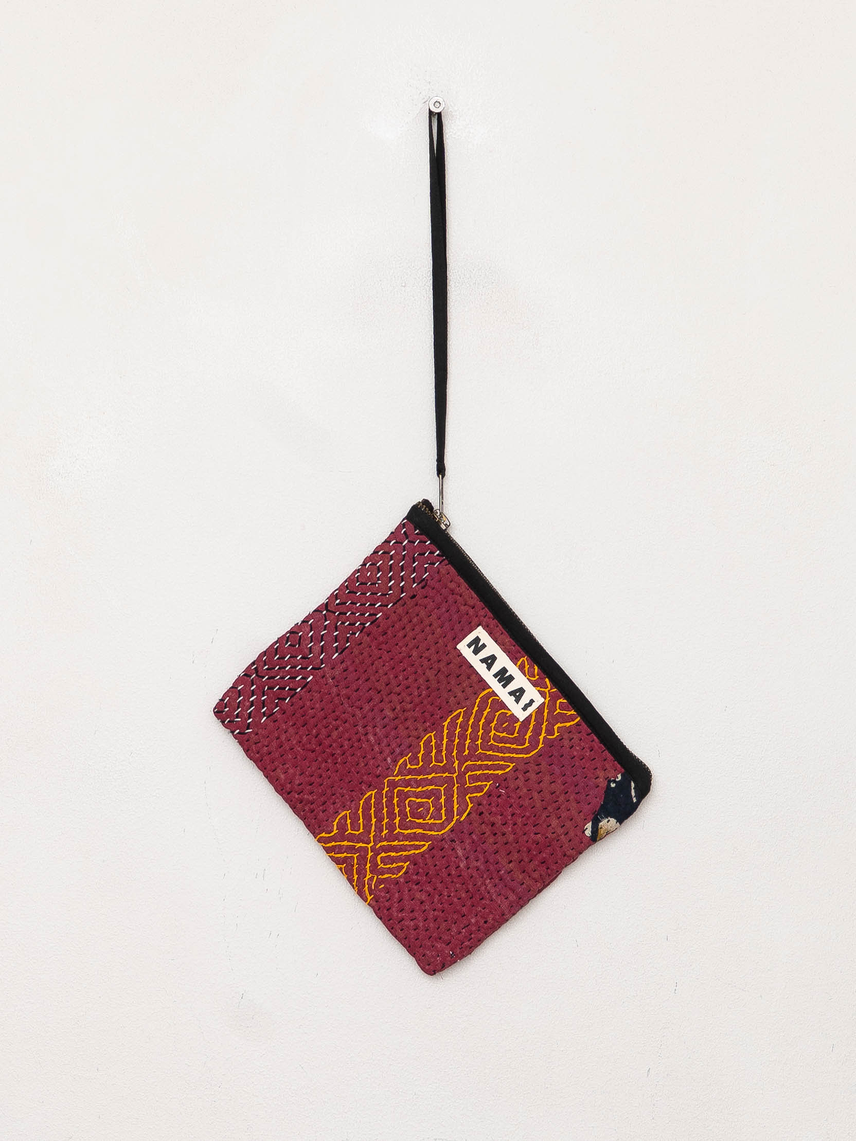 The Biju Vintage Kantha Quilted Zipper Pouch