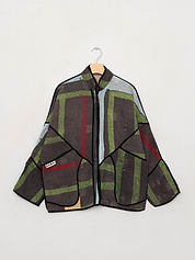 The Ladhiya Quilted Patchwork Kantha Jacket