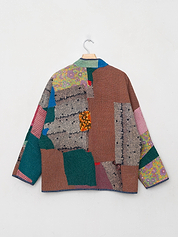 The Ladhiya Quilted Patchwork Kantha Jacket