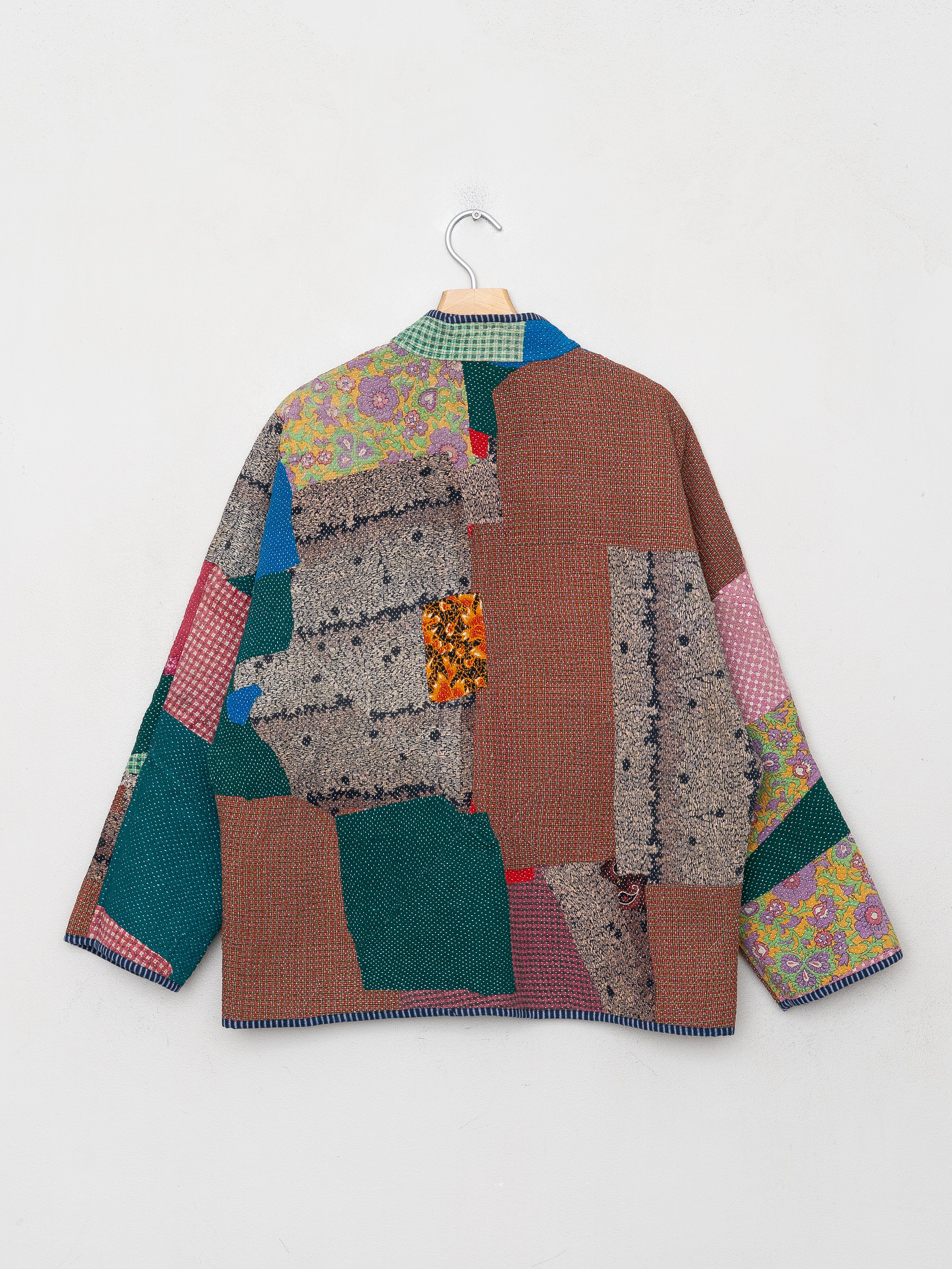 The Ladhiya Quilted Patchwork Kantha Jacket