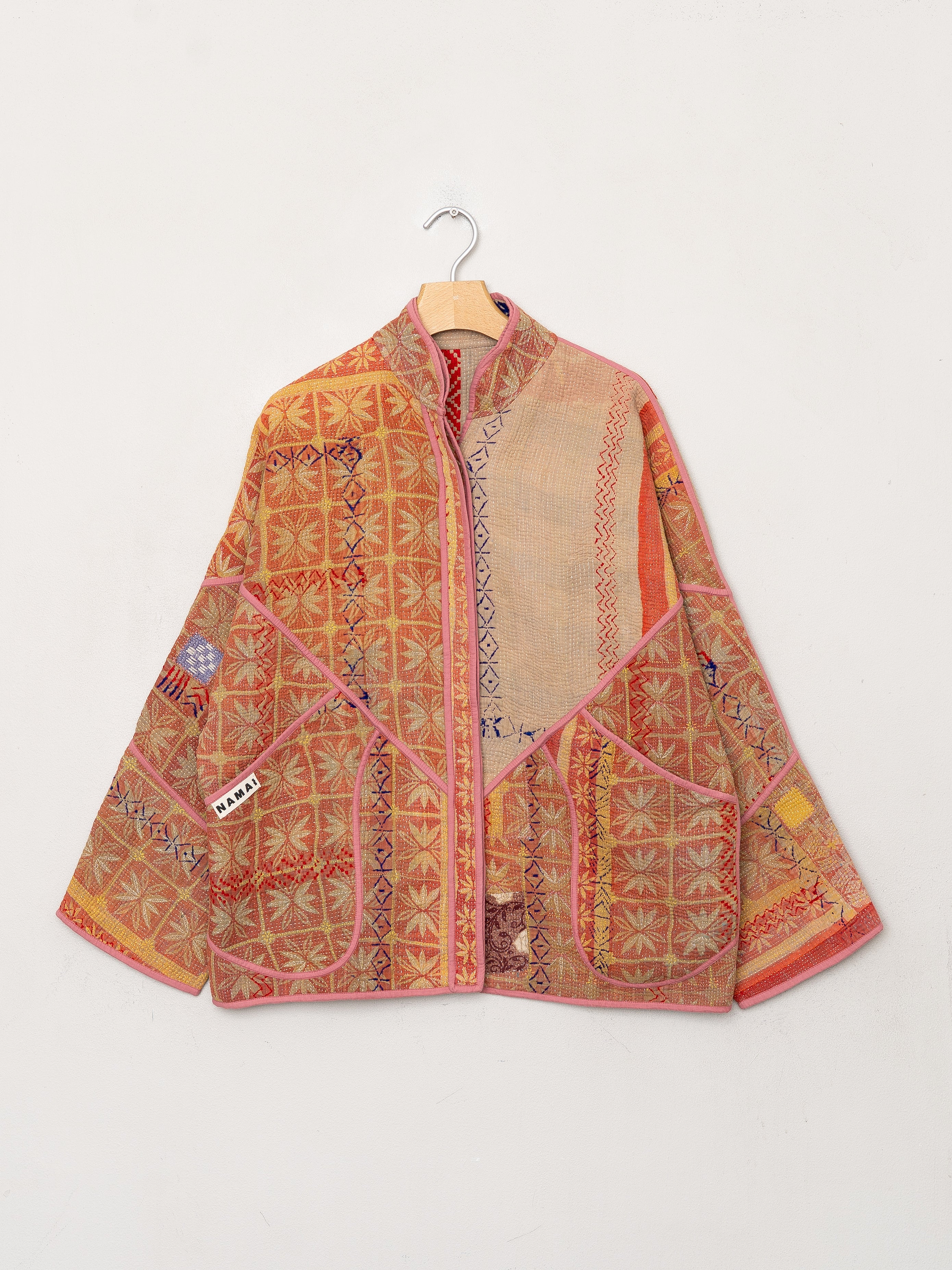 The Ladhiya Quilted Patchwork Kantha Jacket