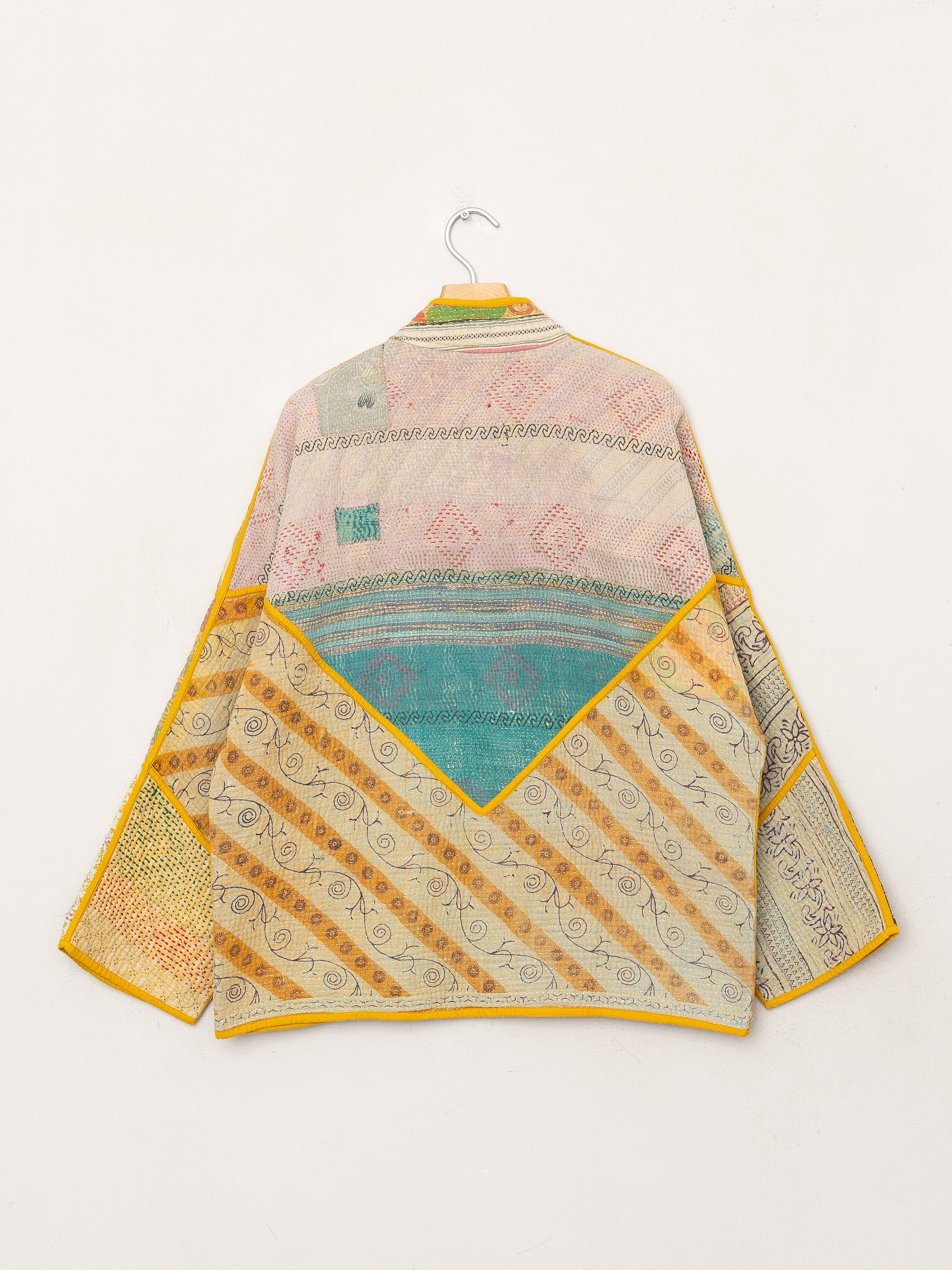 The Ladhiya Quilted Patchwork Kantha Jacket