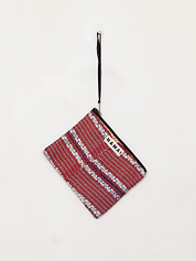 The Biju Vintage Kantha Quilted Zipper Pouch