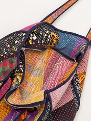 The Raksa Quilted Kantha Bag