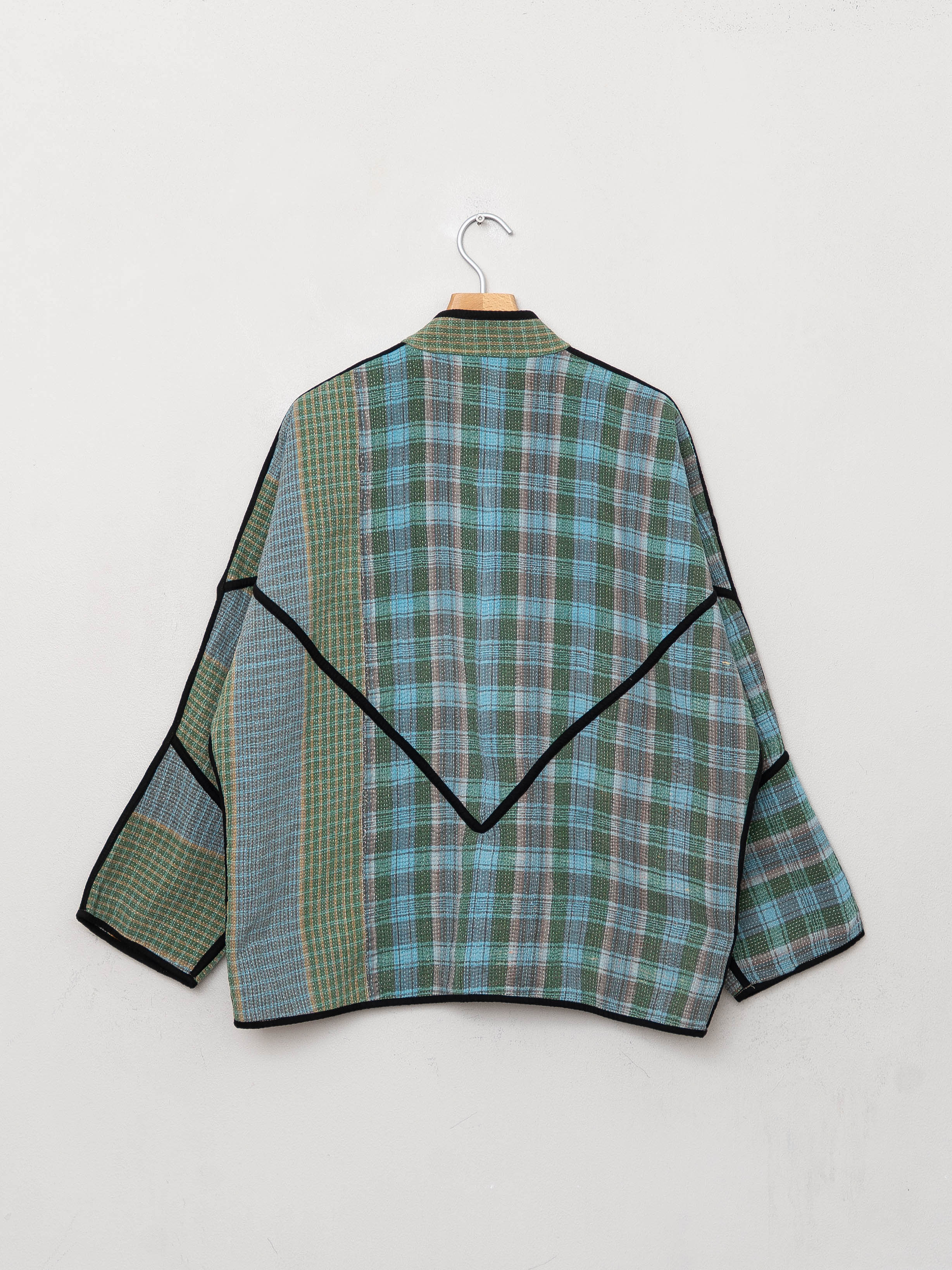 The Ladhiya Quilted Patchwork Kantha Jacket